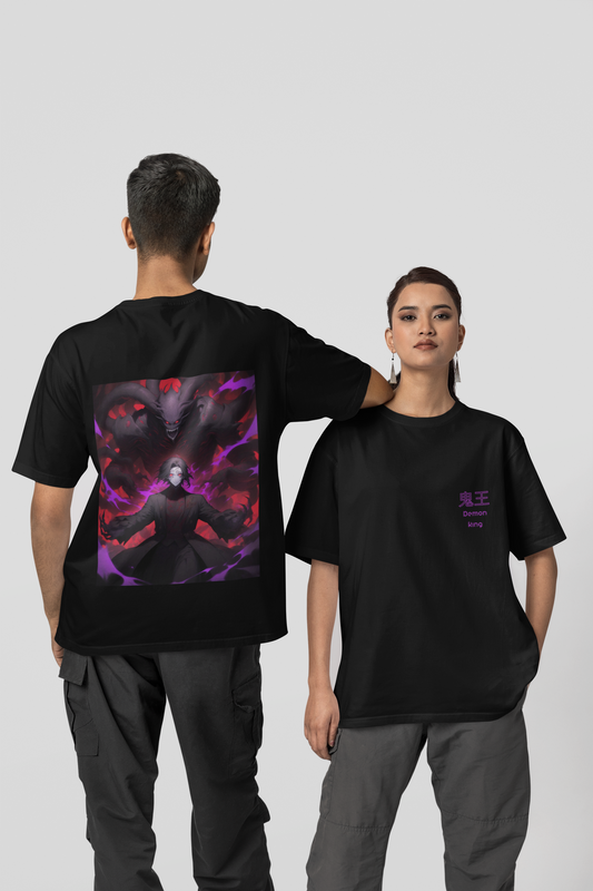 Muzan Demon King Oversized Tee - Demon Slayer Dark Edition